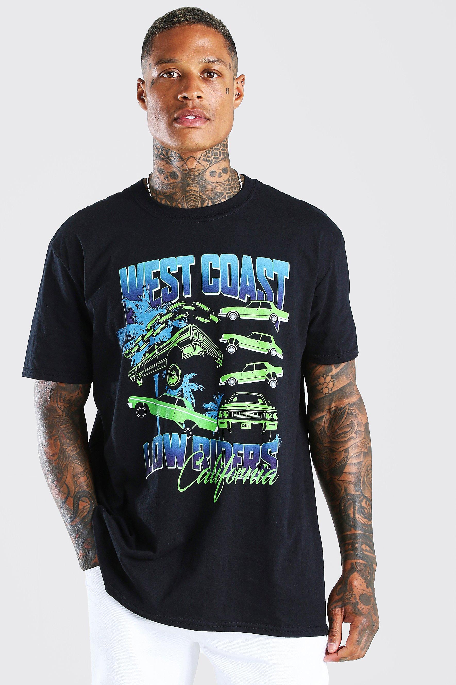 Oversized West Coast Car Graphic T-Shirt
