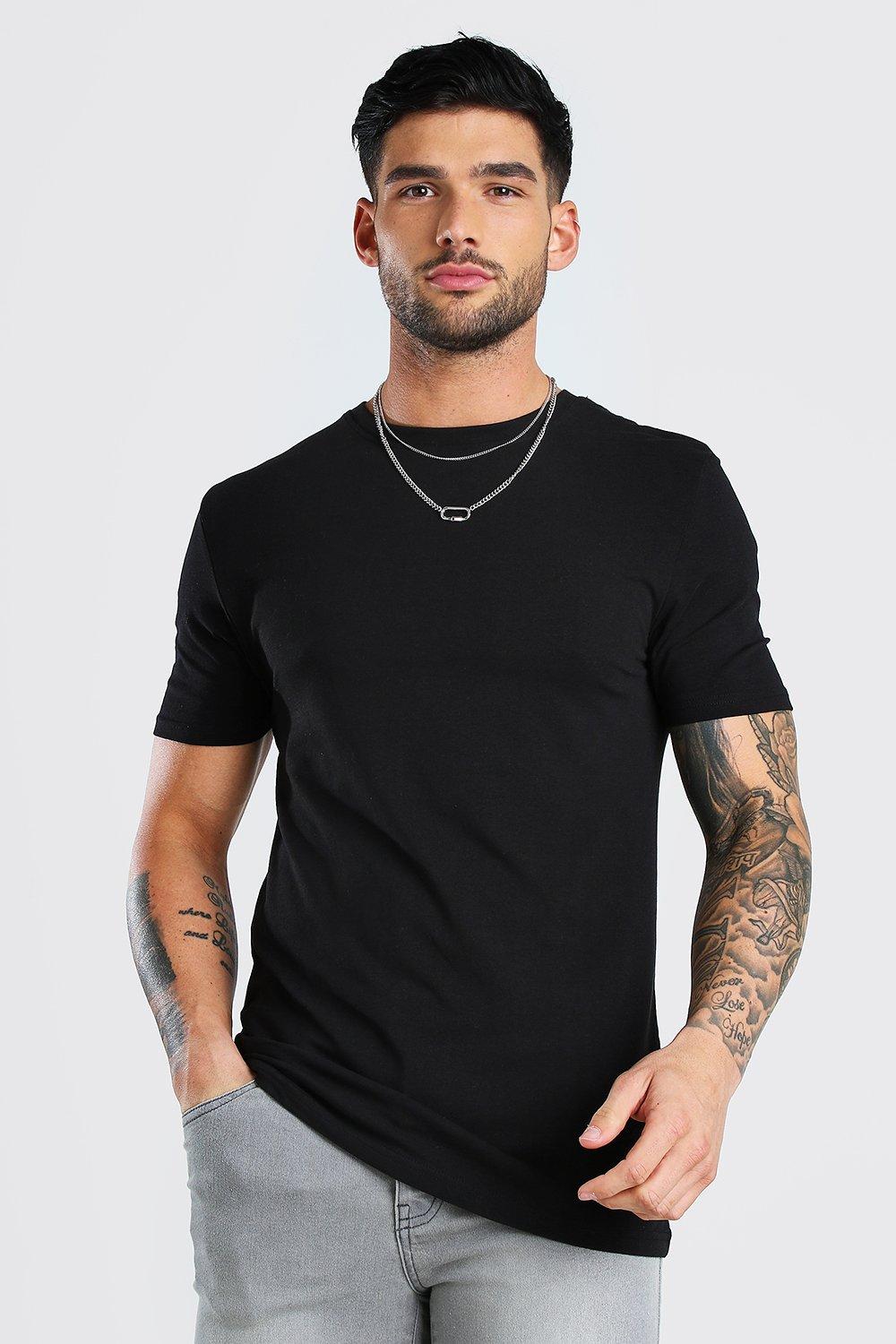 boohooman muscle fit t shirt