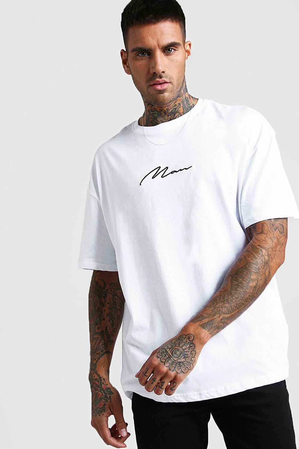 boohooMAN Mens Oversized Basketball Graphic T-Shirt - White XS