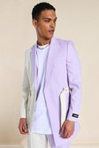 Lilac Skinny Cb Belt Suit Jacket