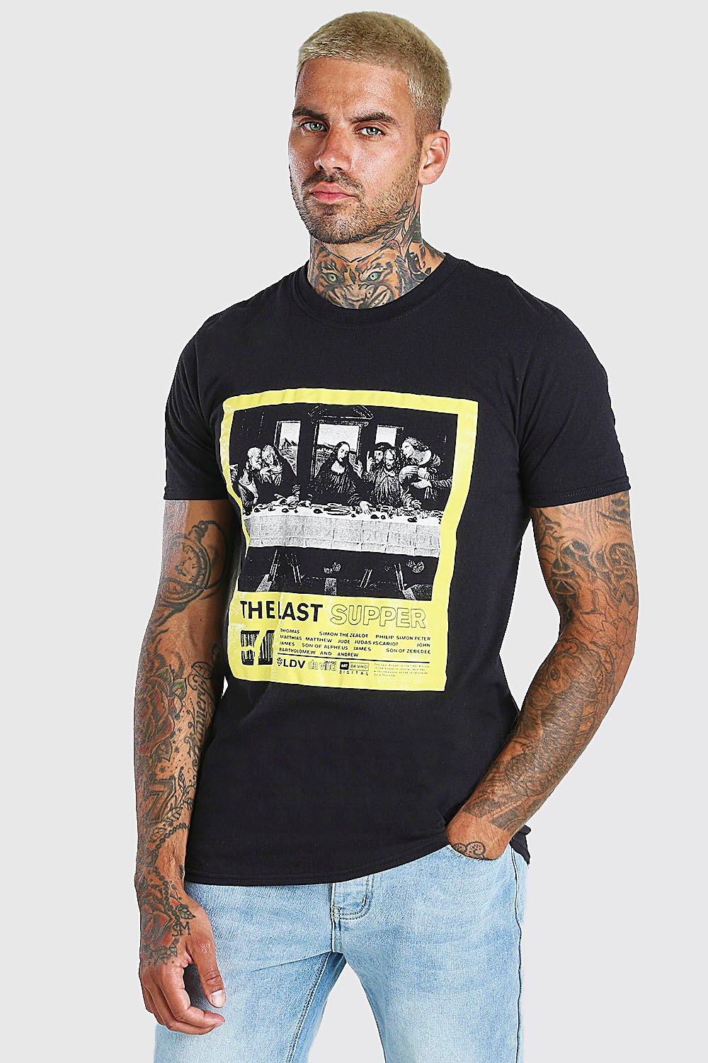 The Last Supper Print T-Shirt | BoohooMAN