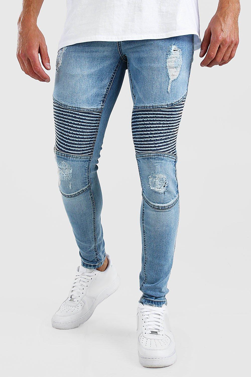 boohooman biker jeans