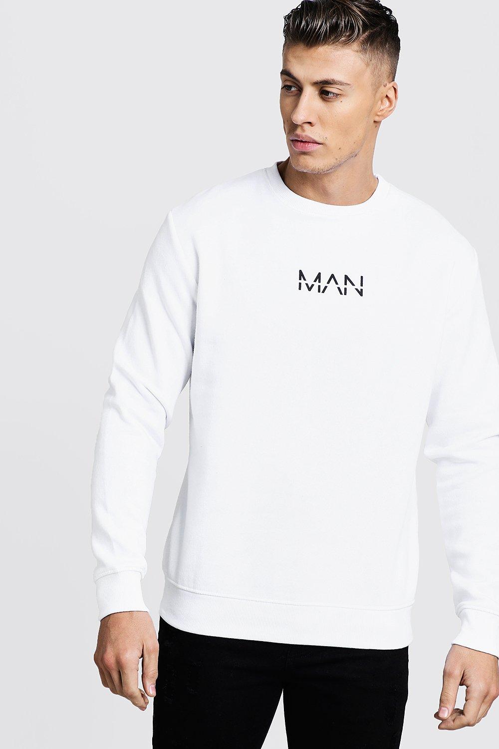 Boohooman 2024 white sweatshirt