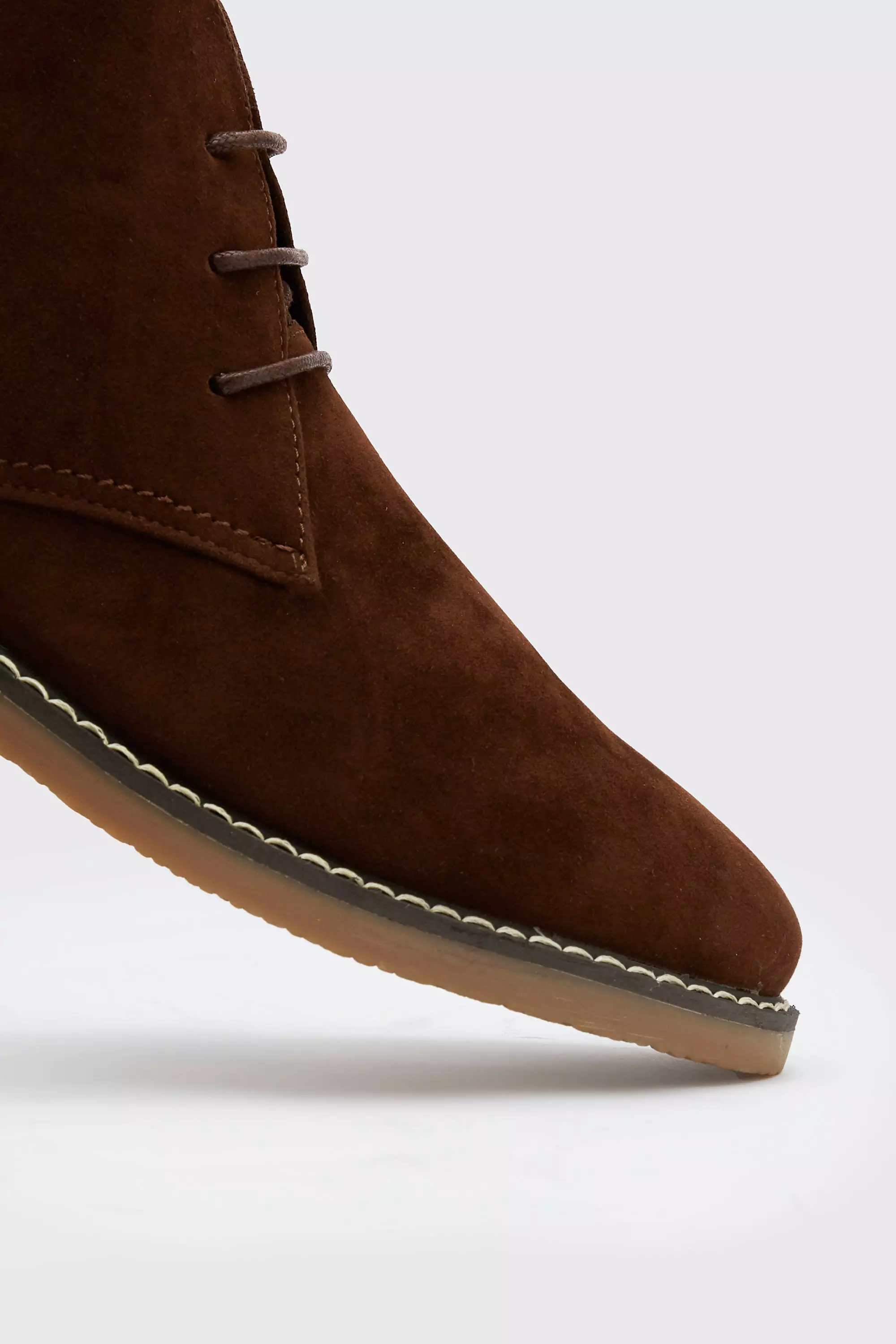 Bottes chukka en faux daim avec semelle en gomme