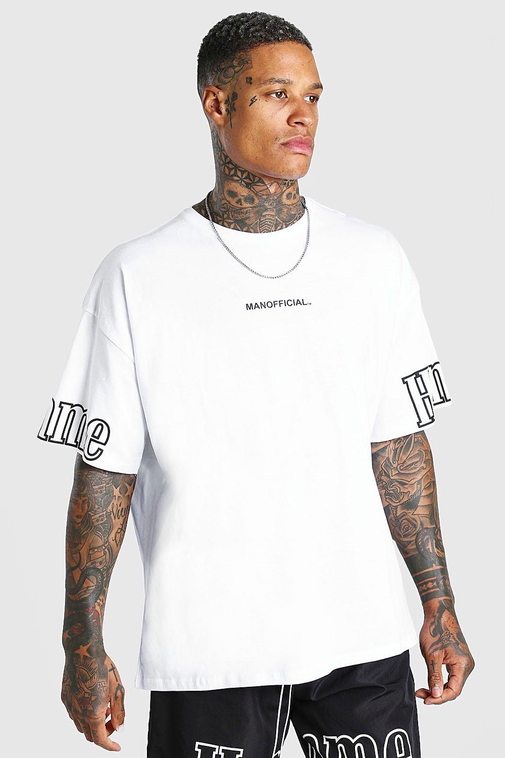 boohooman plain white t shirt