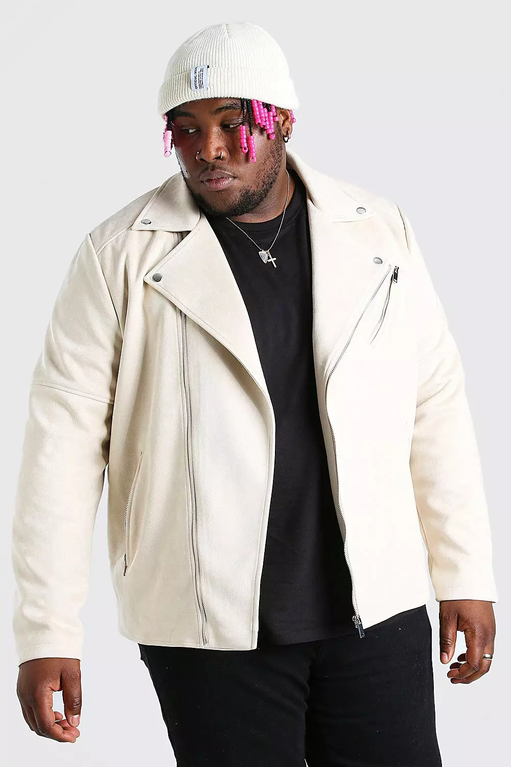 Plus size biker jacket uk clearance