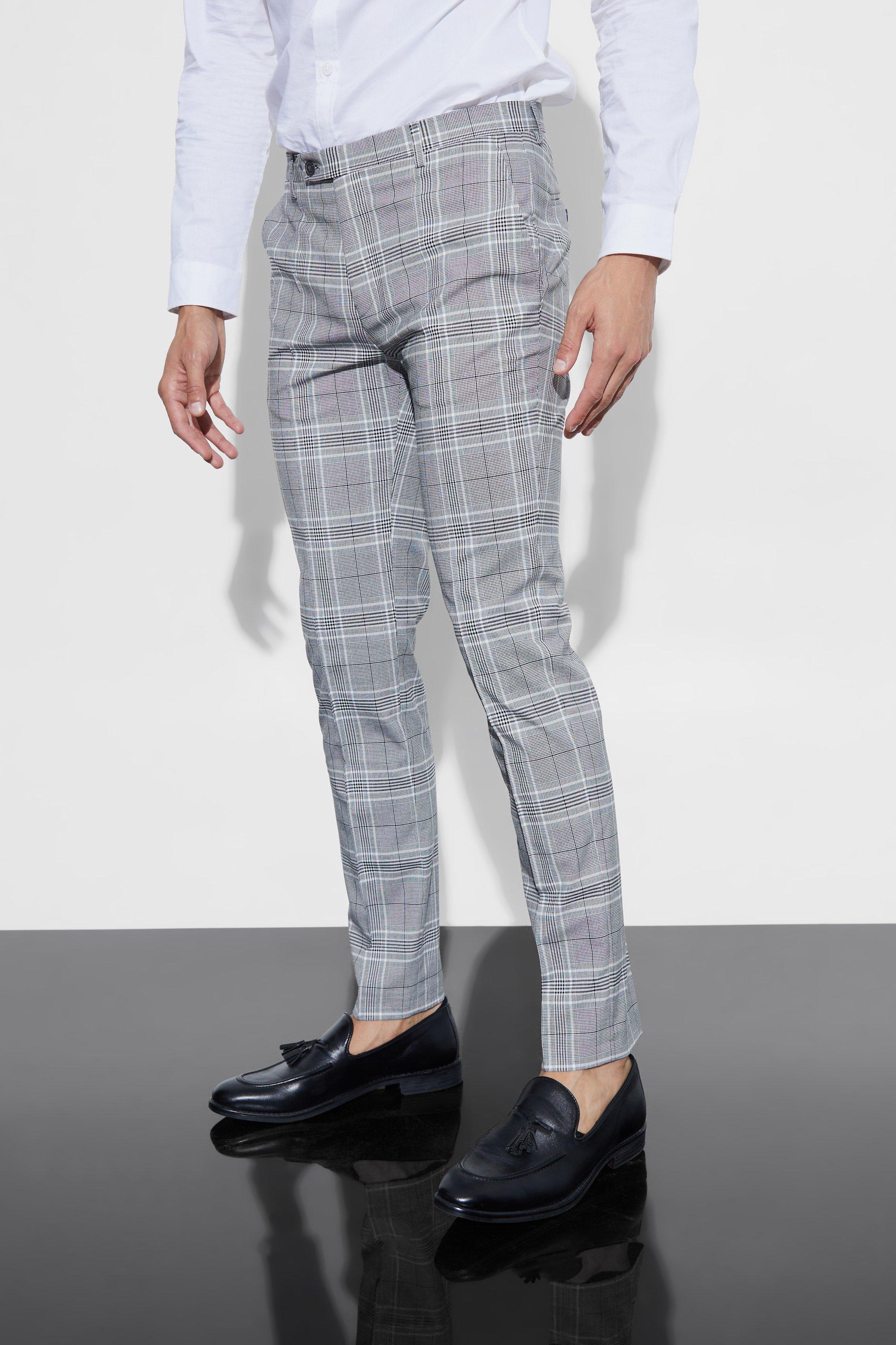 GREYMALLE Wide Tapered Check pants