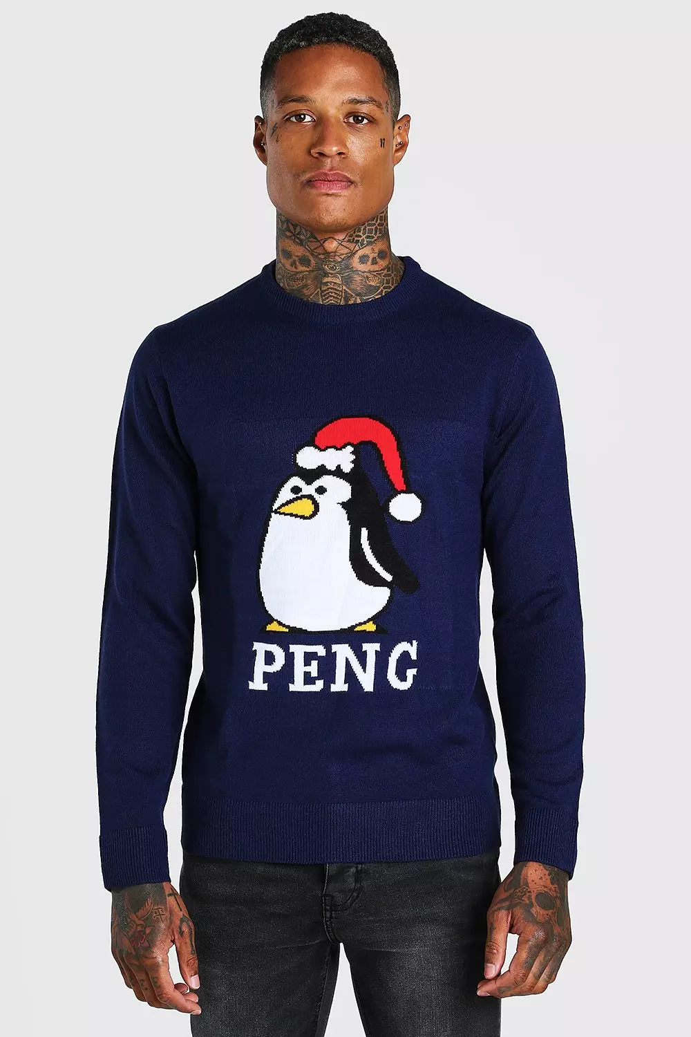 Peng Christmas Sweater Navy