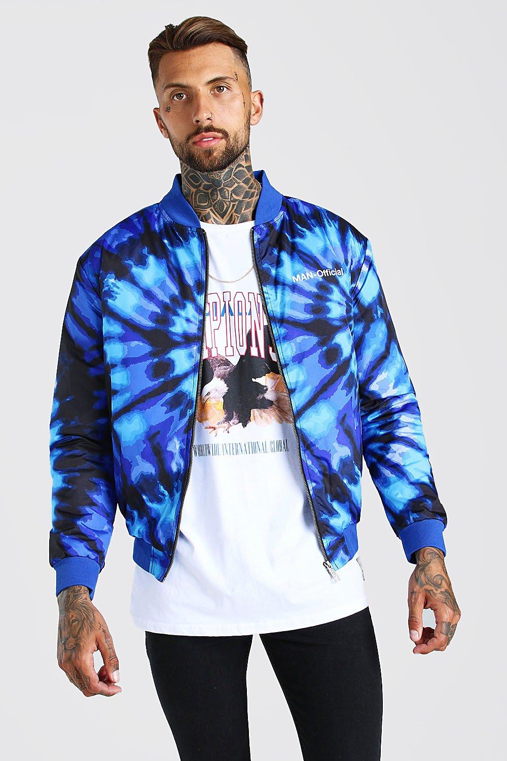 tie dye bomber jacket