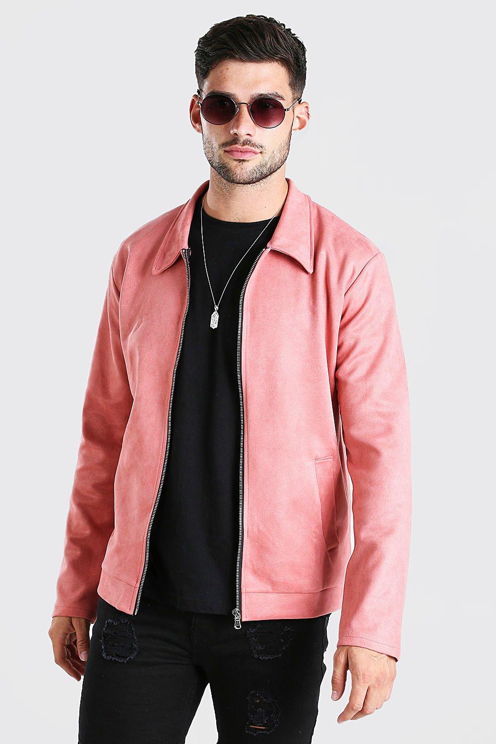 Faux suede outlet harrington jacket