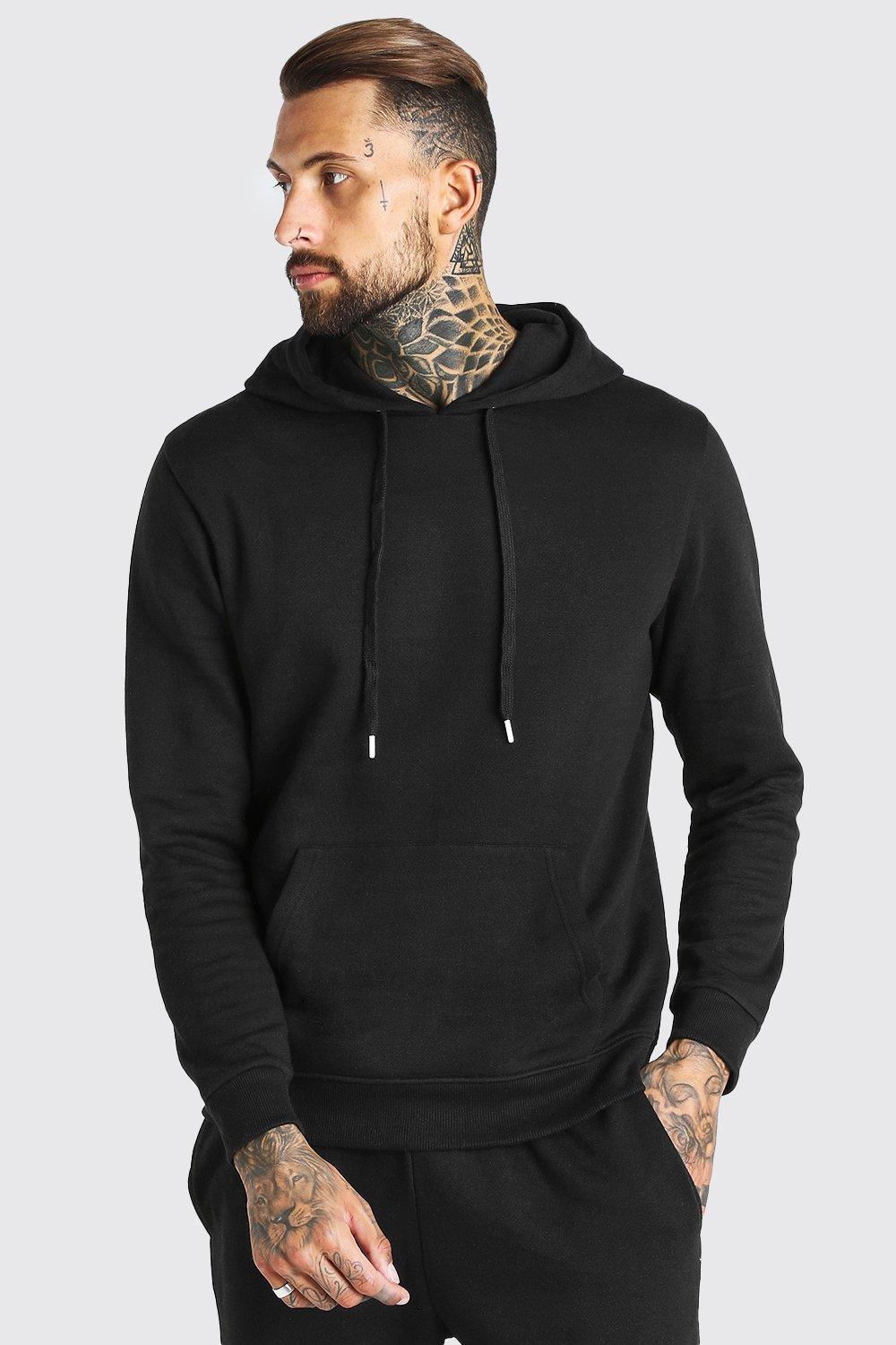 Black Basic Over The Head Hoodie