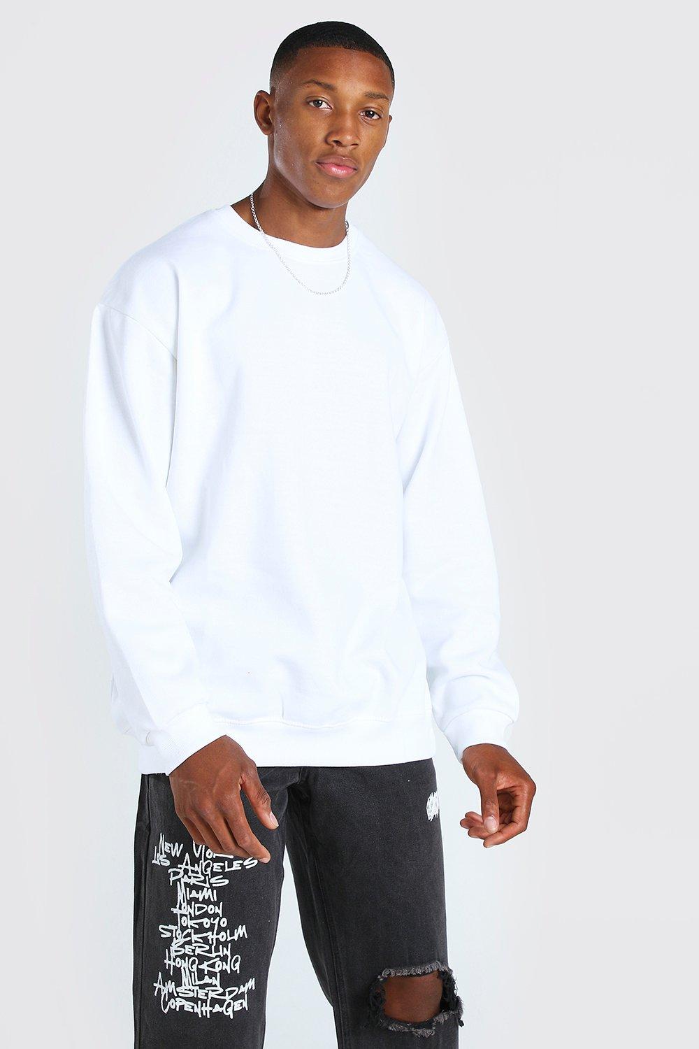 Oversized Crew Neck Sweatshirt | boohooMAN USA