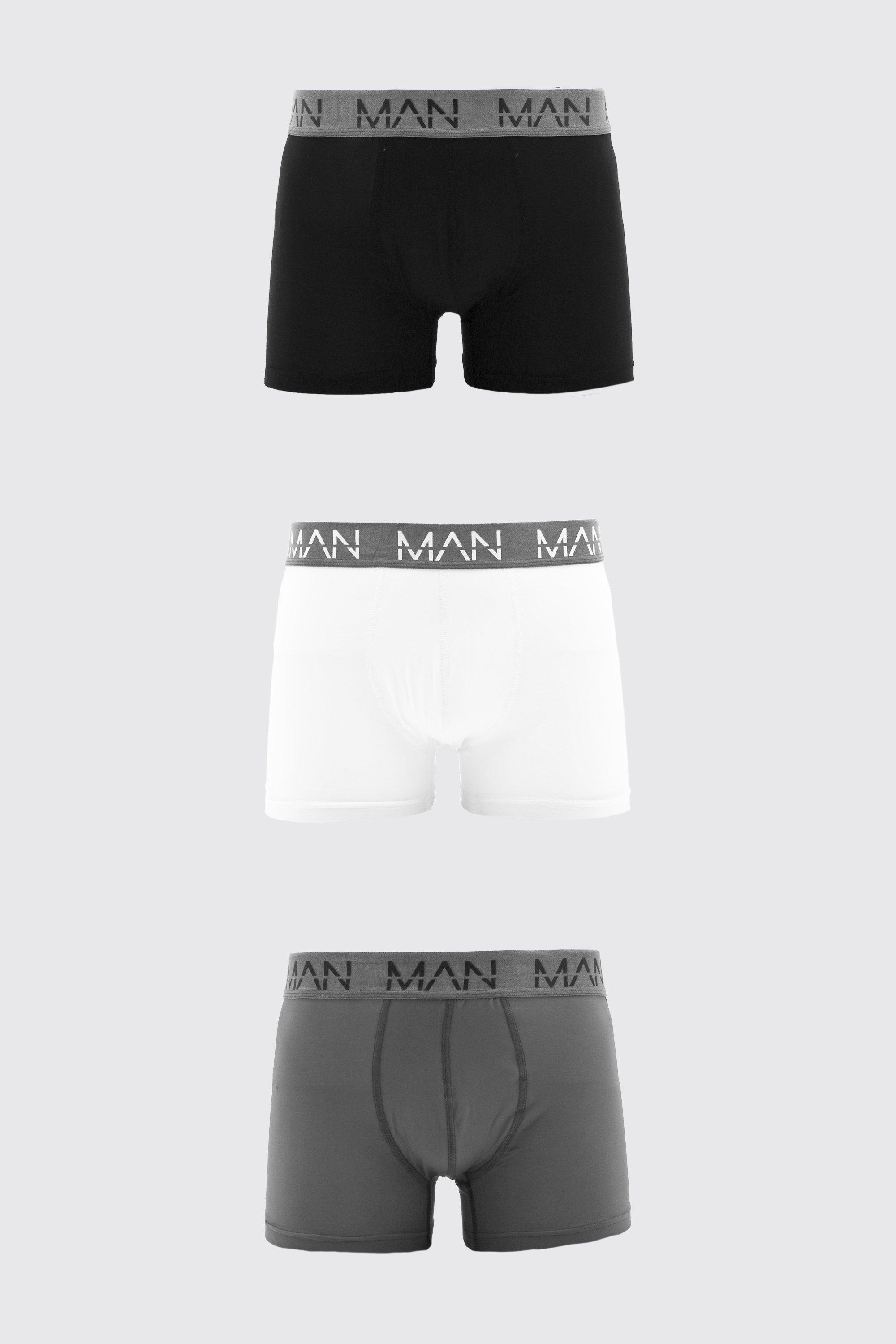 MAN Active 3 Pack Boxers boohooMAN