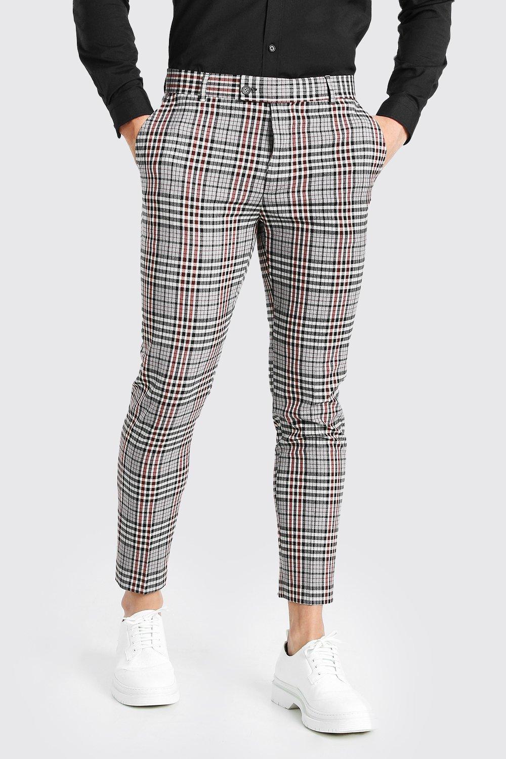 tight fitted plaid pants