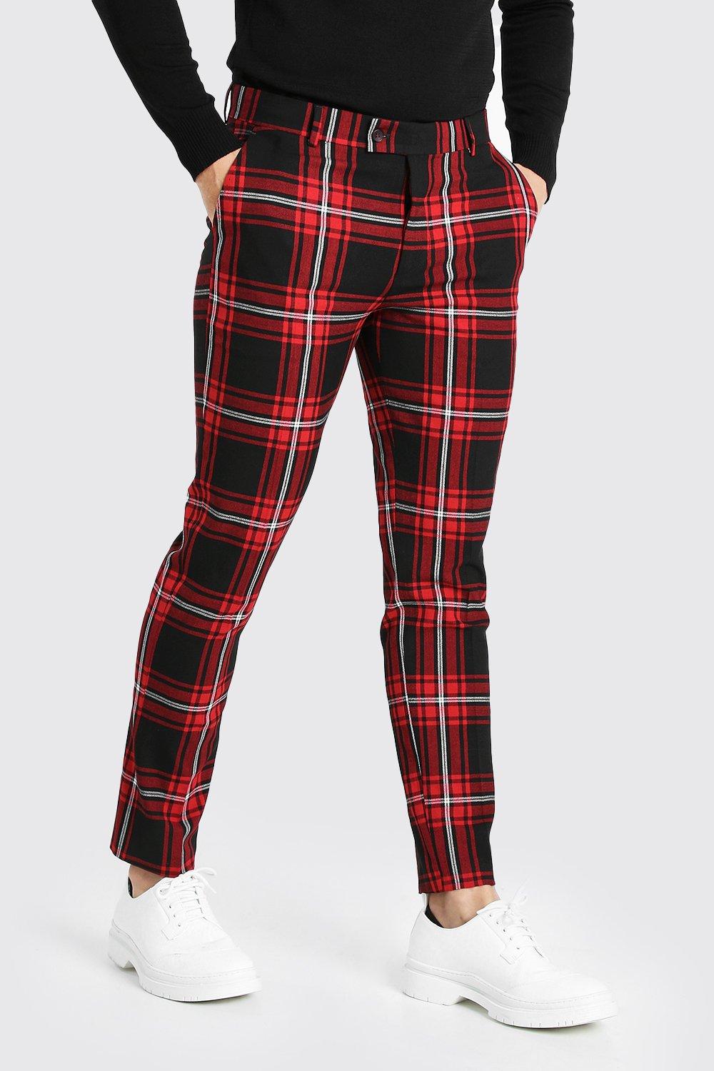 plaid smart pants