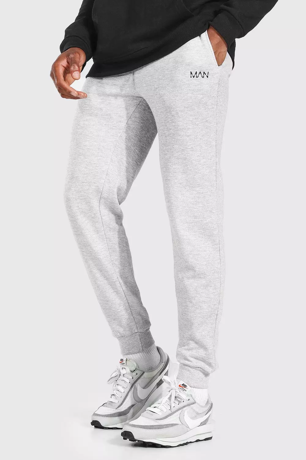 MAN Dash Loose Fit Jogger Grey marl