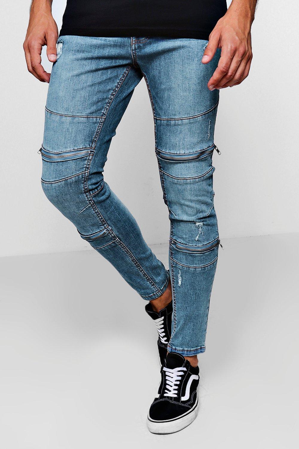 jeans with zips