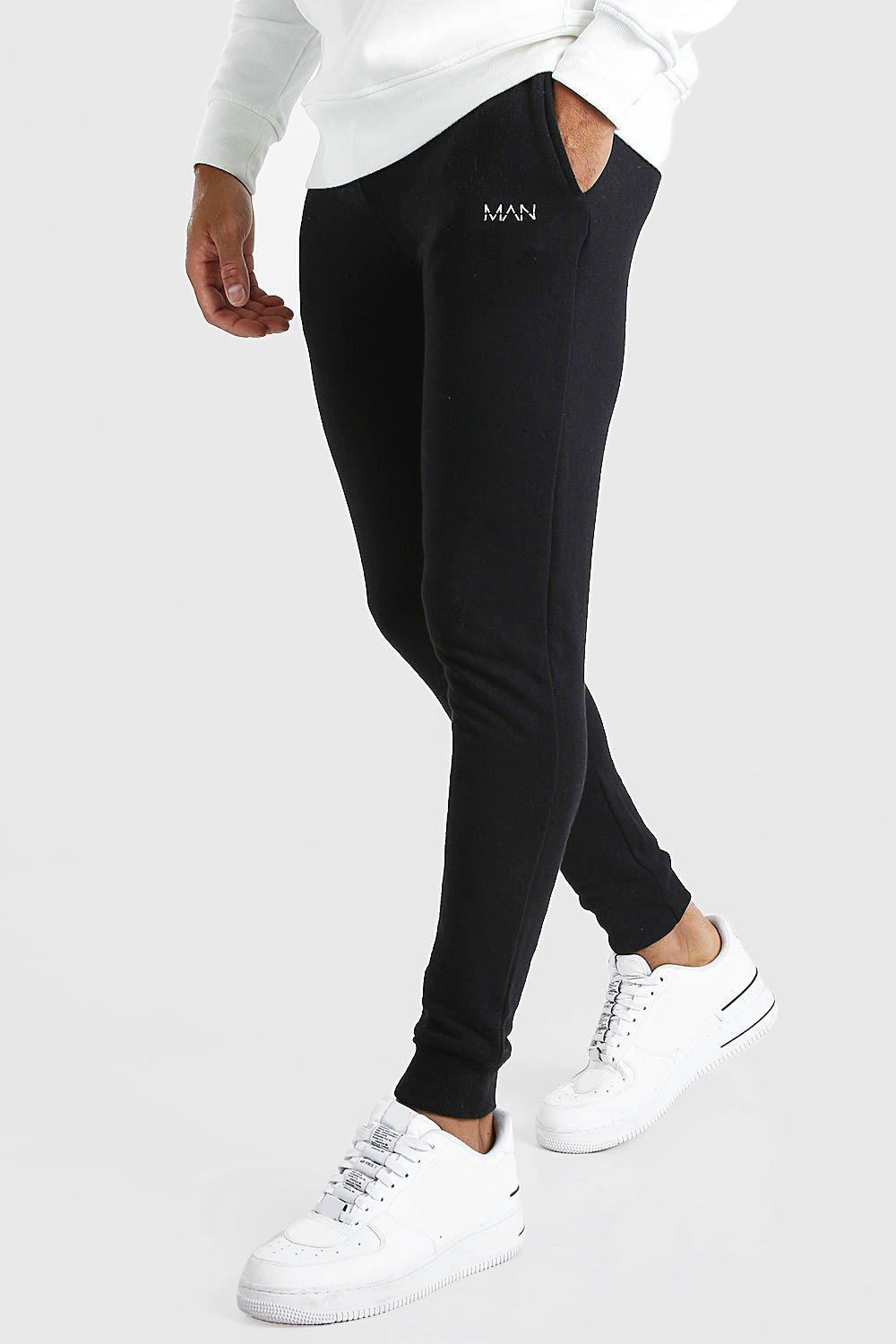 Mens super skinny joggers grey online