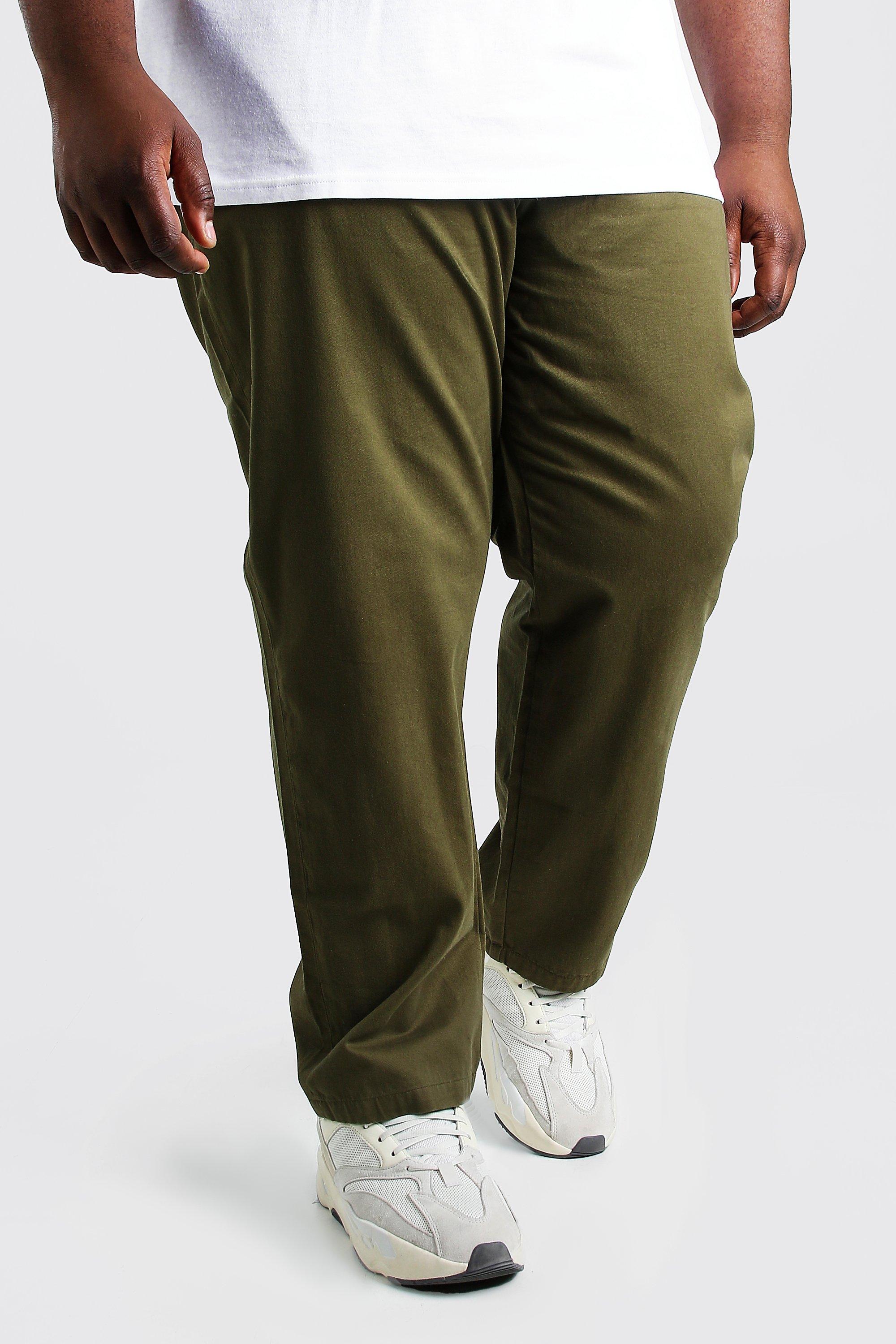 khaki plus size pants