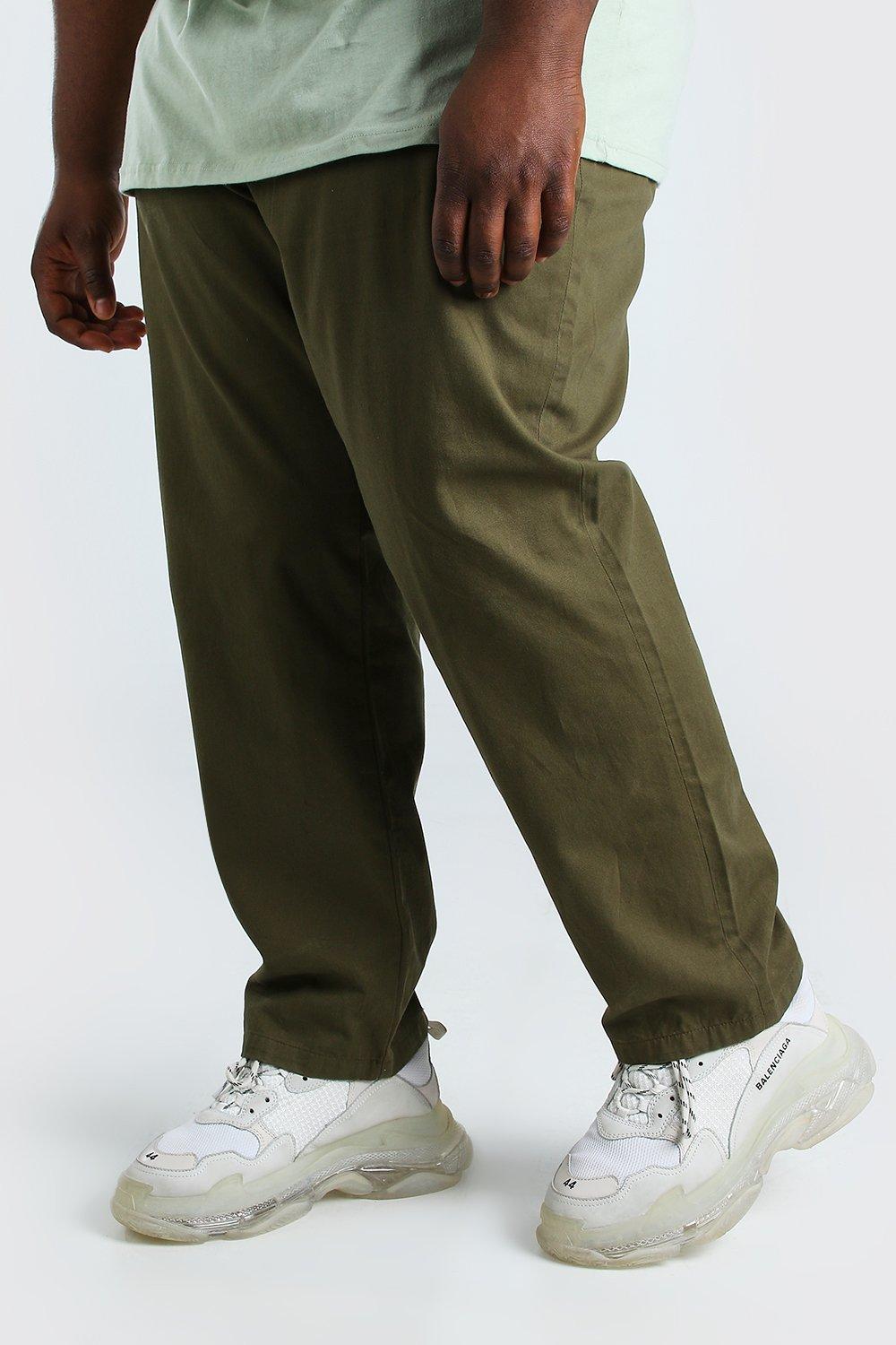 plus size skinny fit khakis