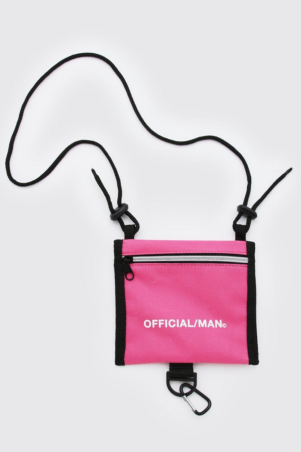 pink man bag