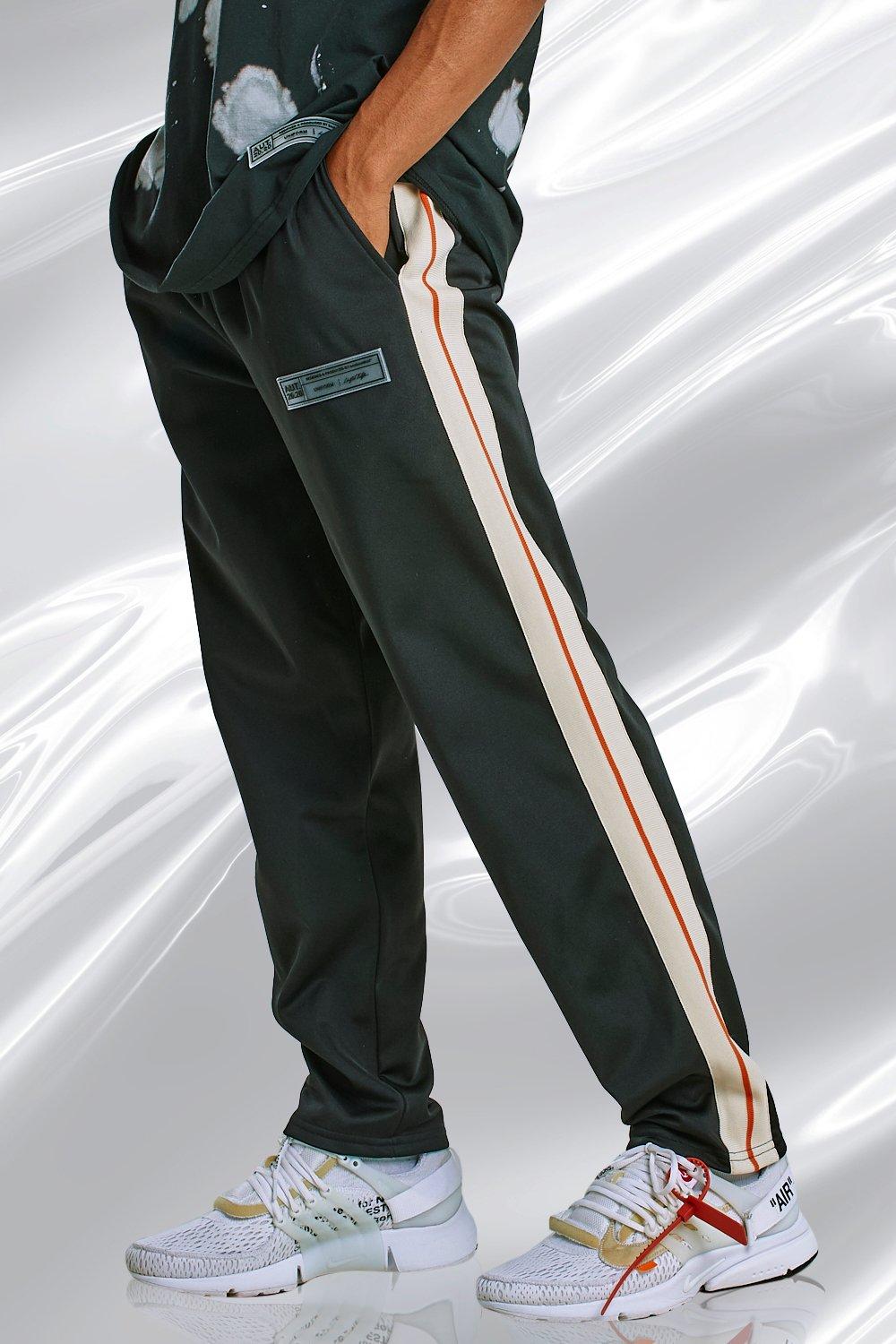 Loose Fit Tricot Joggers With Side Tape