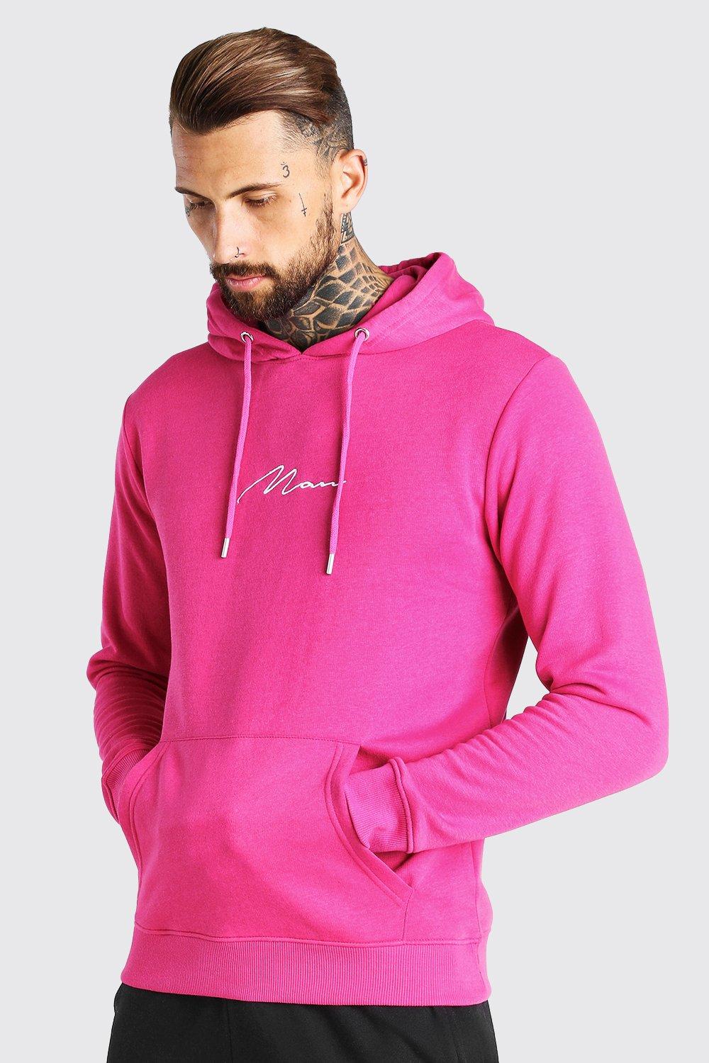 Boohooman best sale pink hoodie