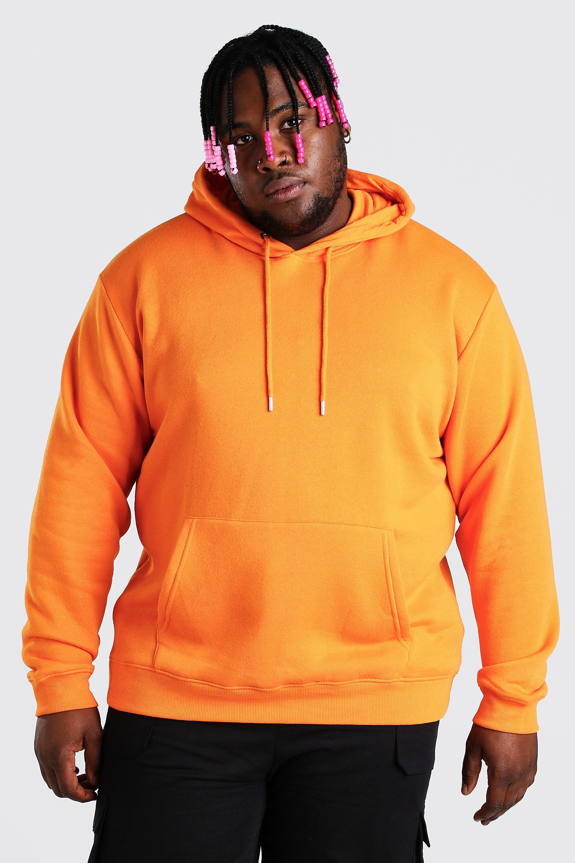 plus size orange hoodie