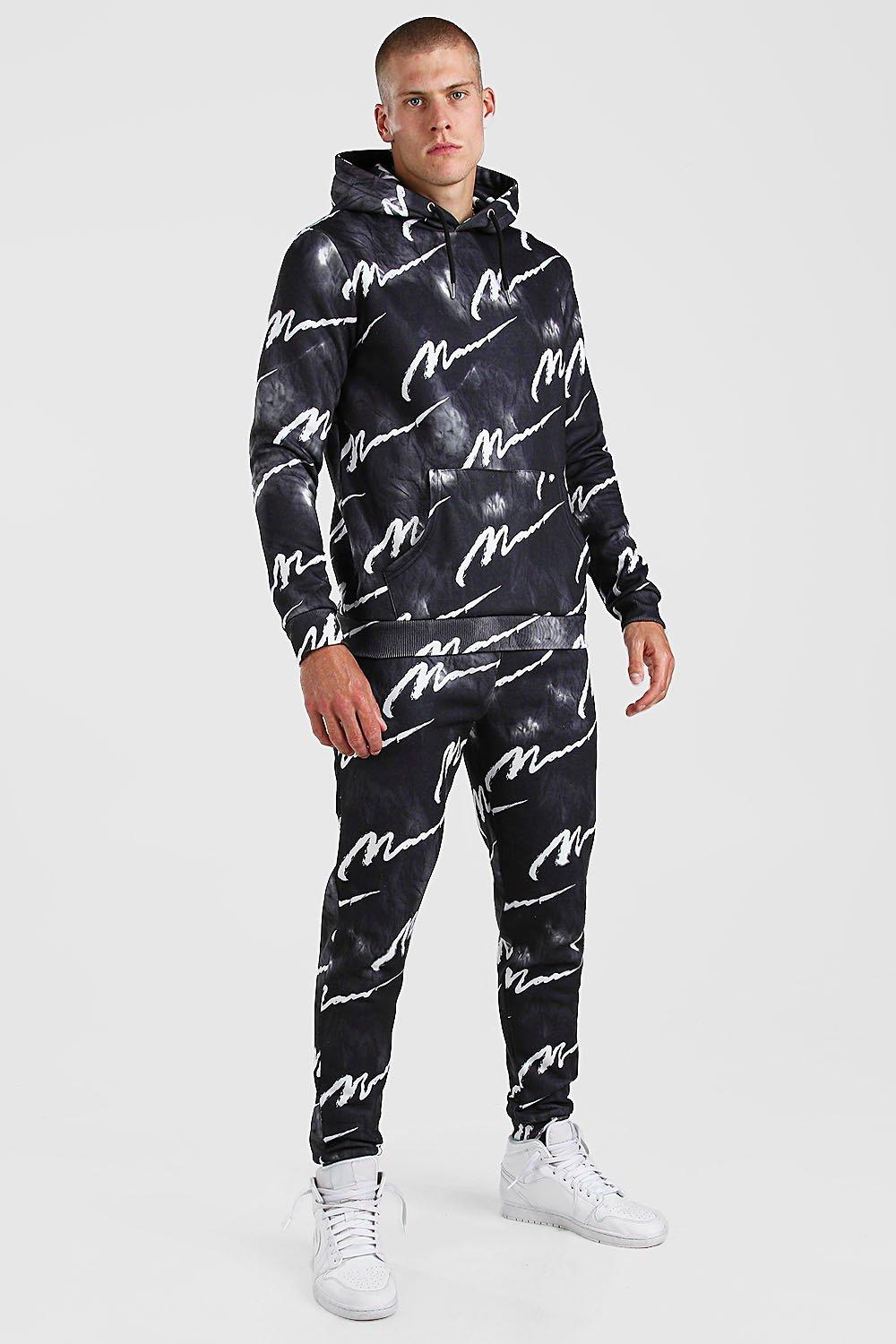 Boohooman store printed tracksuit