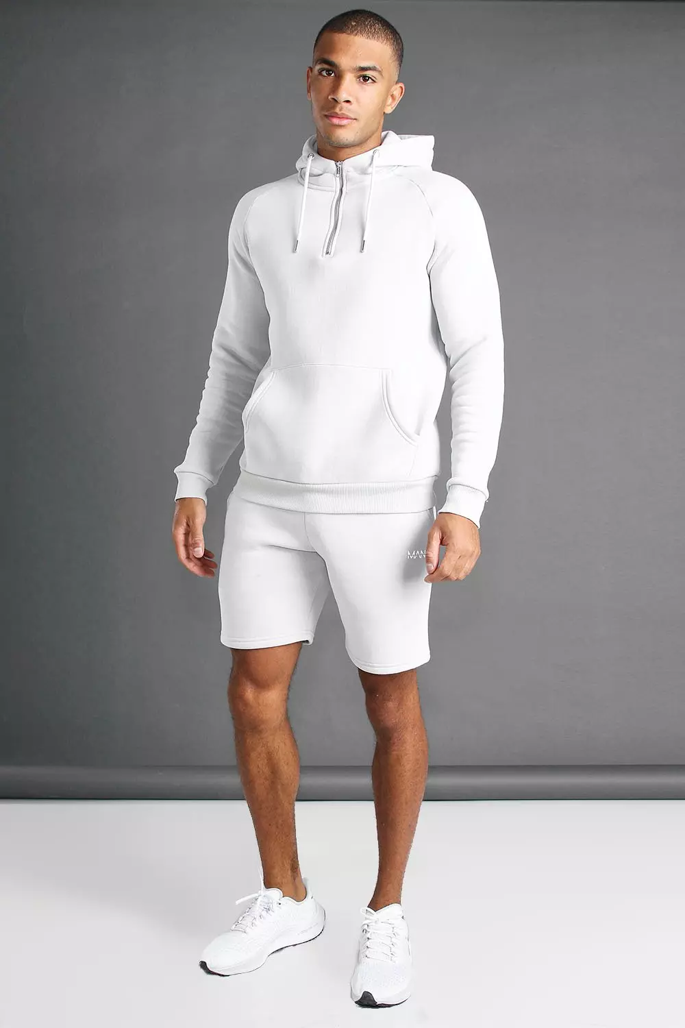 Grey Man Active Gym Tapered 1/4 Zip Short Set alternative image