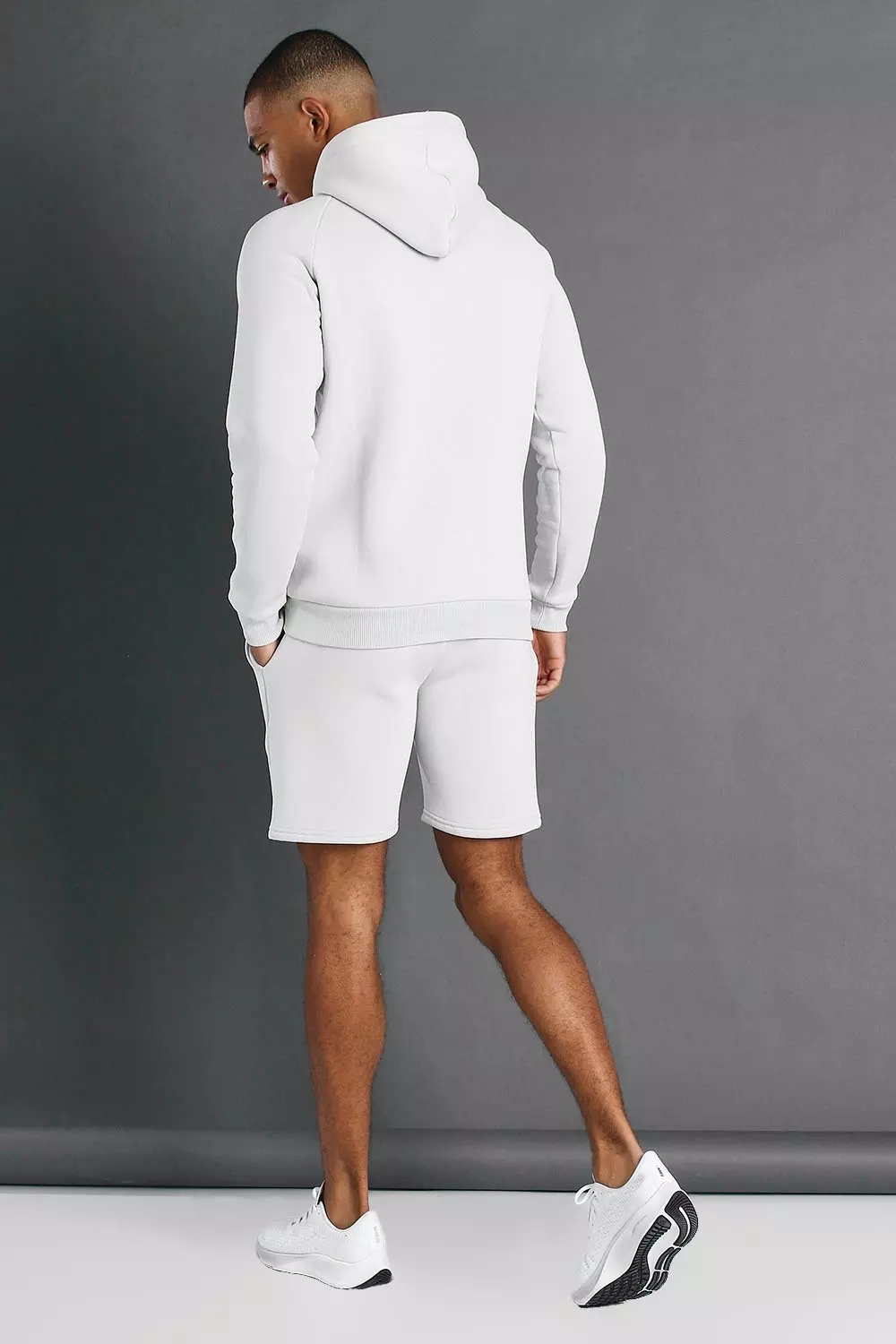 Grey Man Active Gym Tapered 1/4 Zip Short Set alternative image