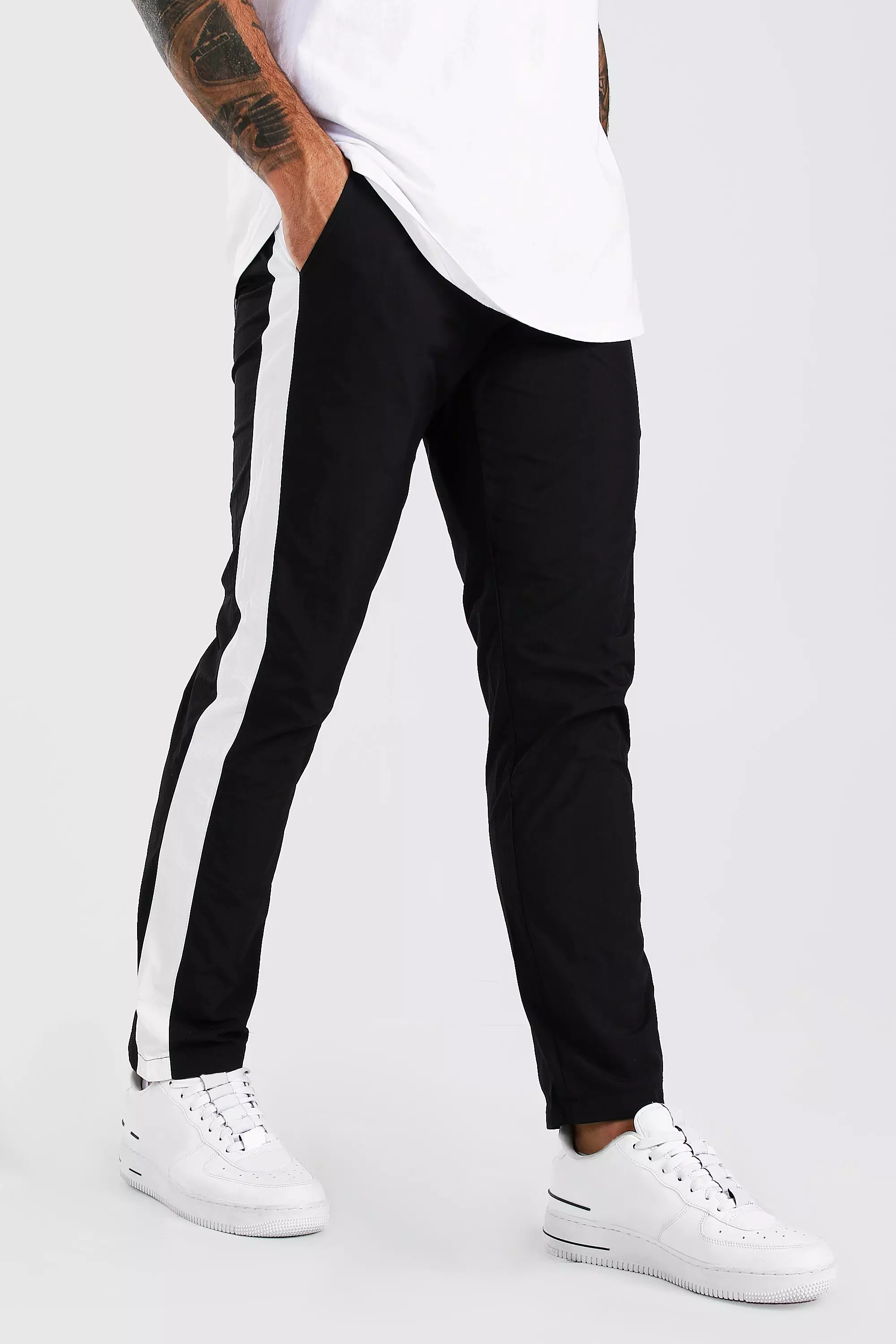 Black Shell Trouser With Side Panel alternative image