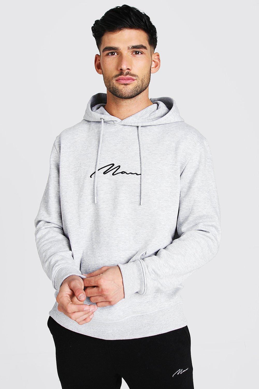 MAN Signature Over The Head Hoodie boohooMAN USA