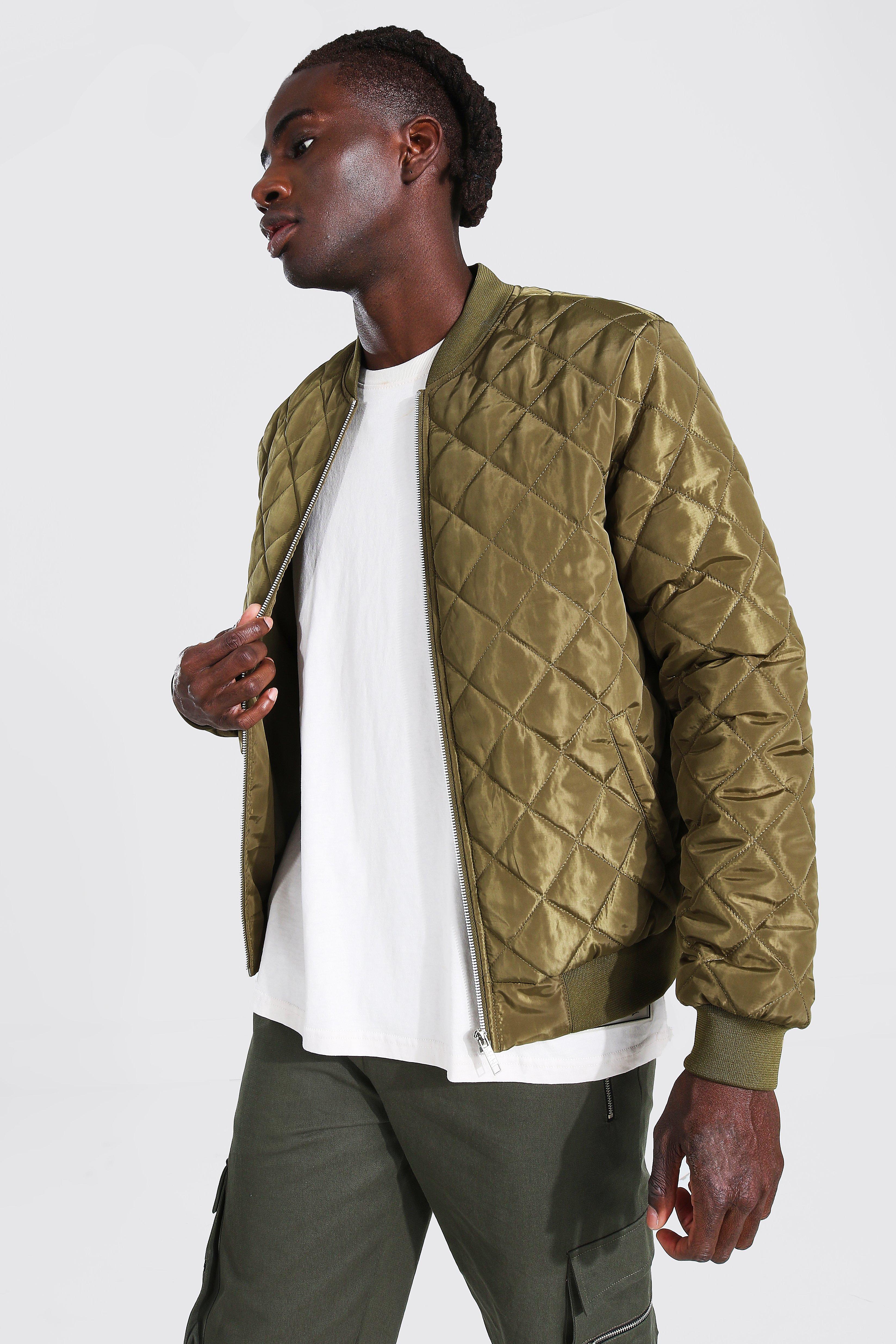 Quilted Bomber Jacket