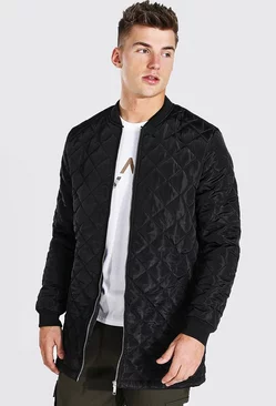 Men's Quilted Bomber Jackets | boohooMAN USA