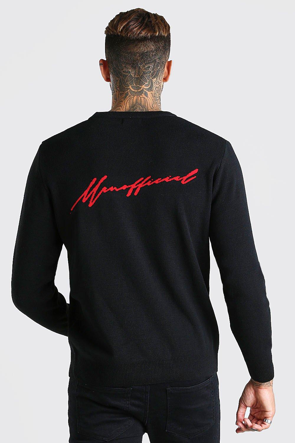 boohooman black jumper