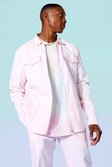 Pink Twill Relaxed Overshirt