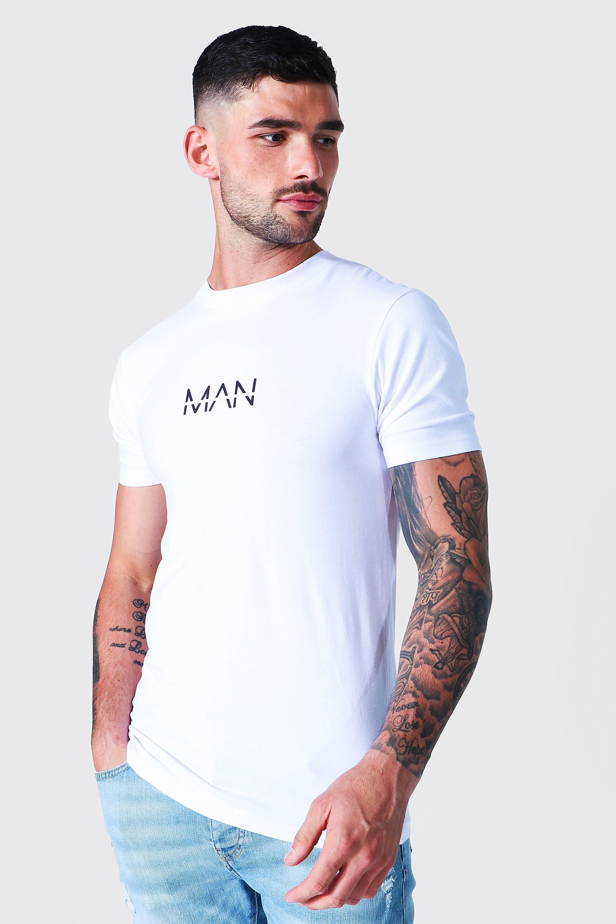 boohooman muscle fit t shirt