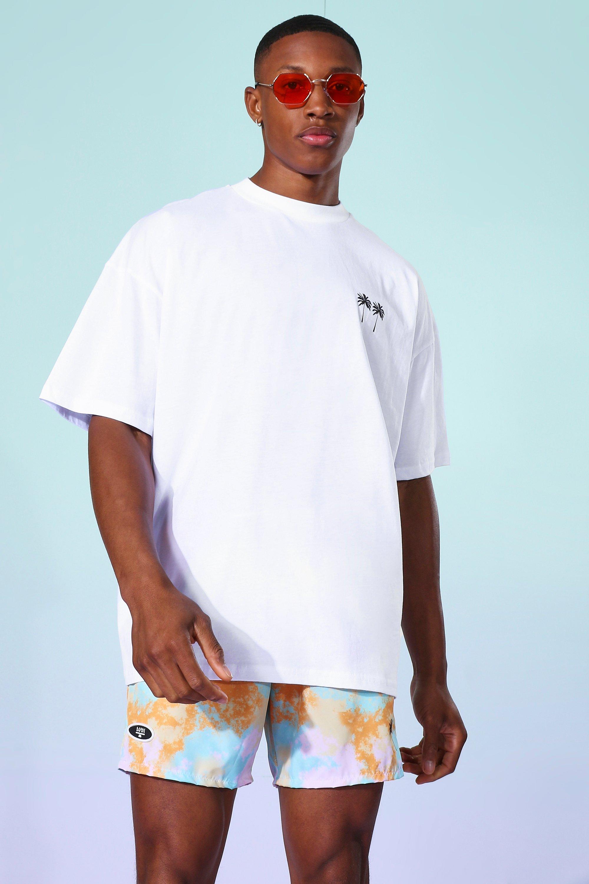 White Oversized Palm T-shirt