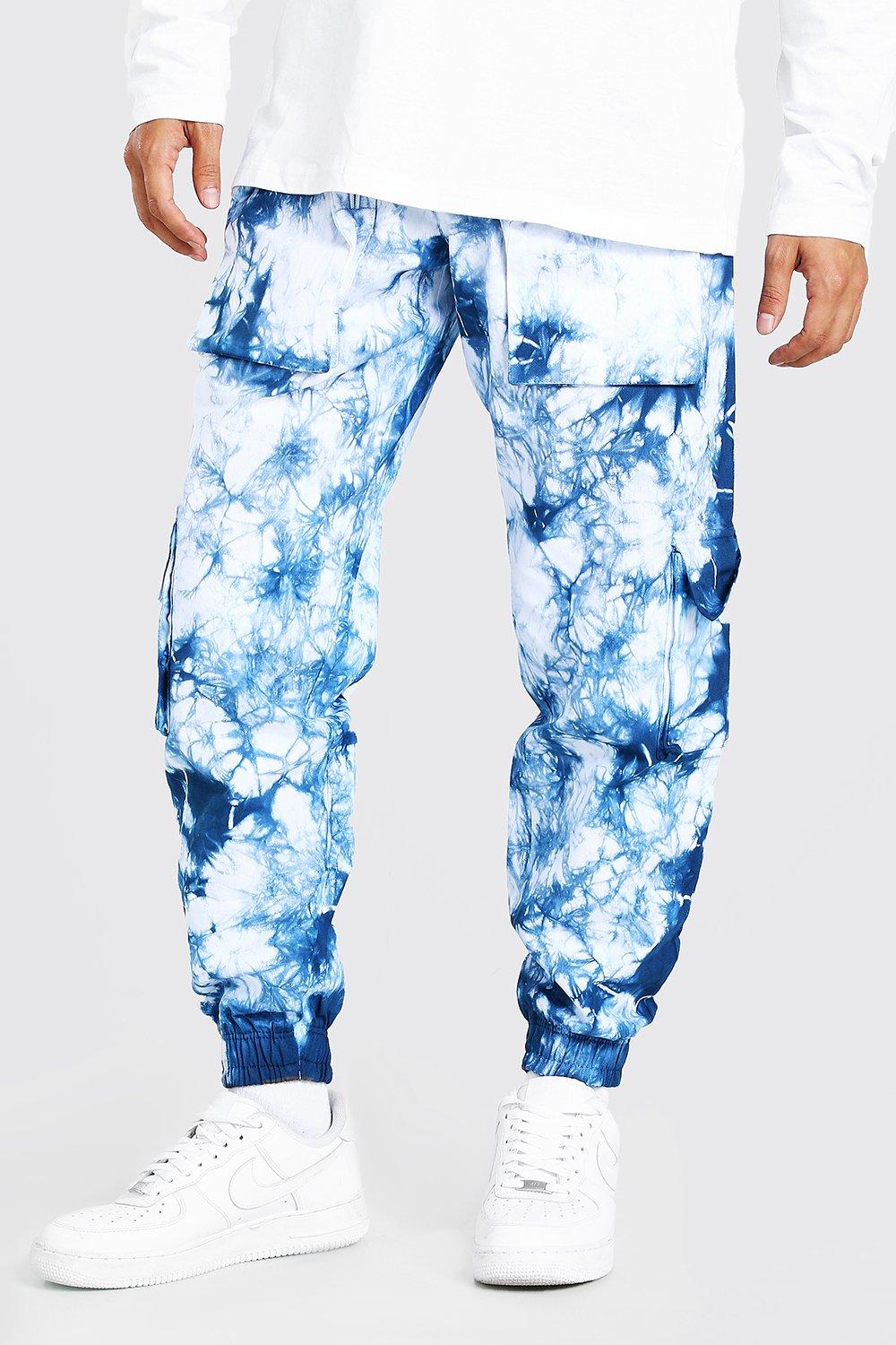 Man Official 3D Pocket Tie Dye Cargo Pants