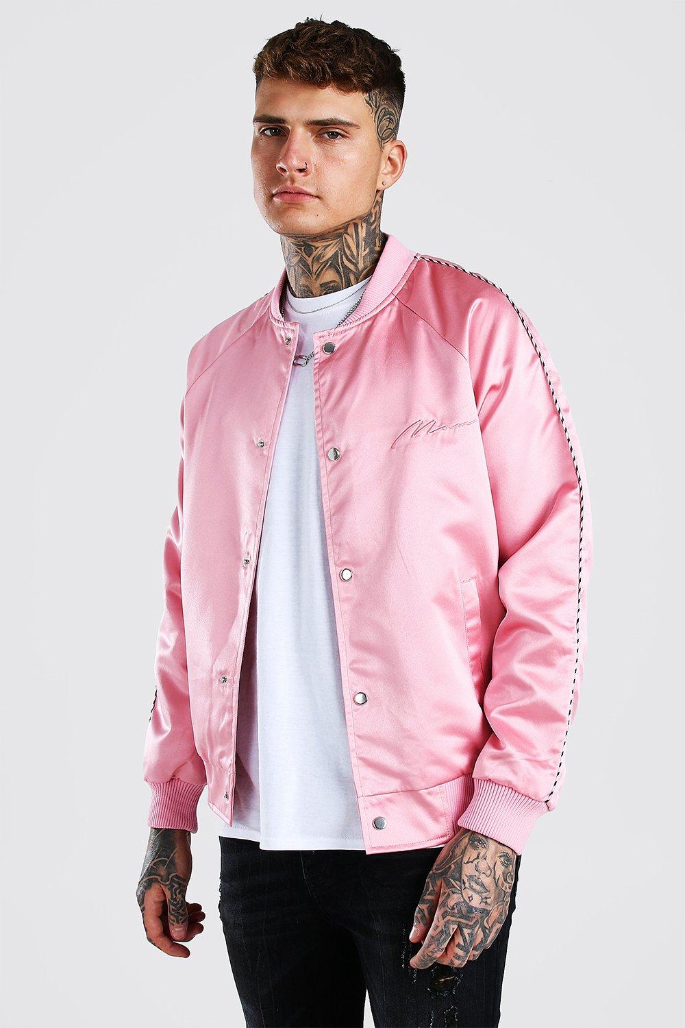 Buy Light Pink Bomber Jacket for Men Online