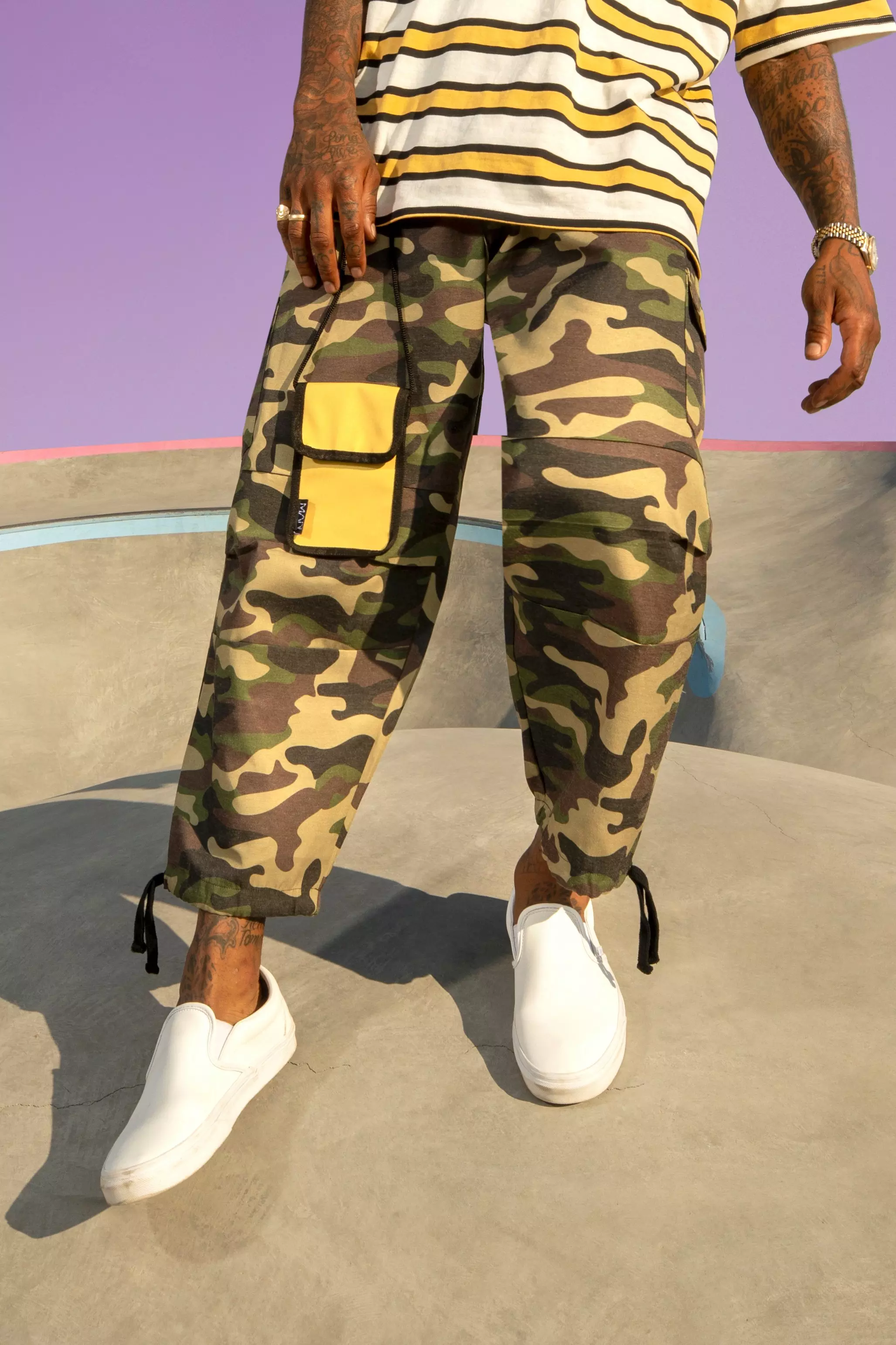 Brown Skate Camo Cargo Trouser alternative image