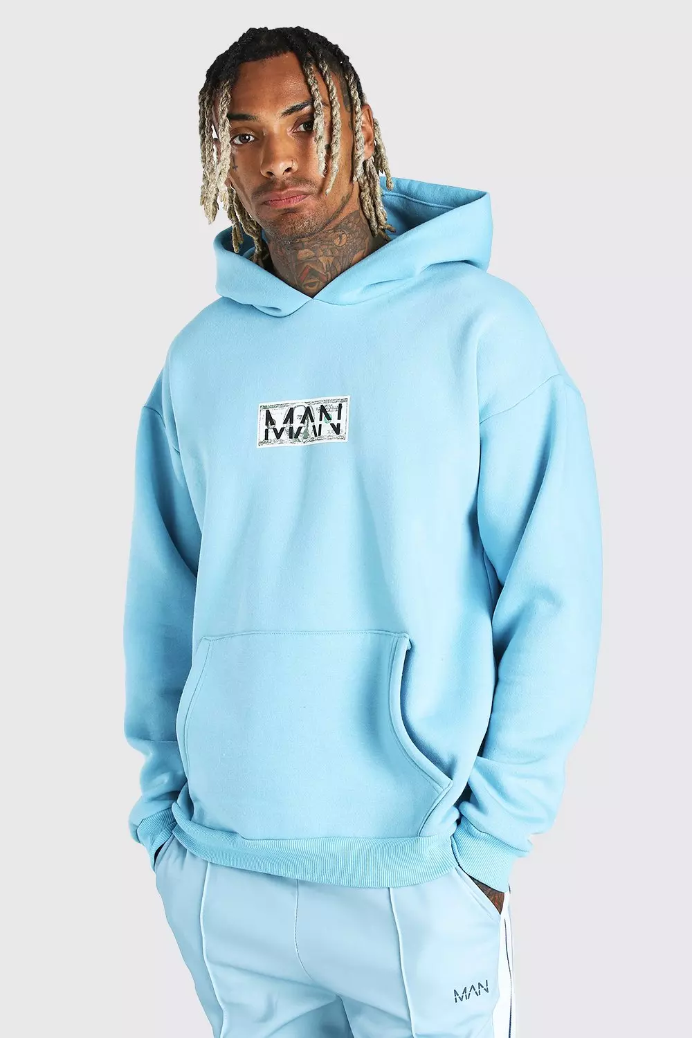 Oversized MAN Doller Bill Hoodie boohooMAN