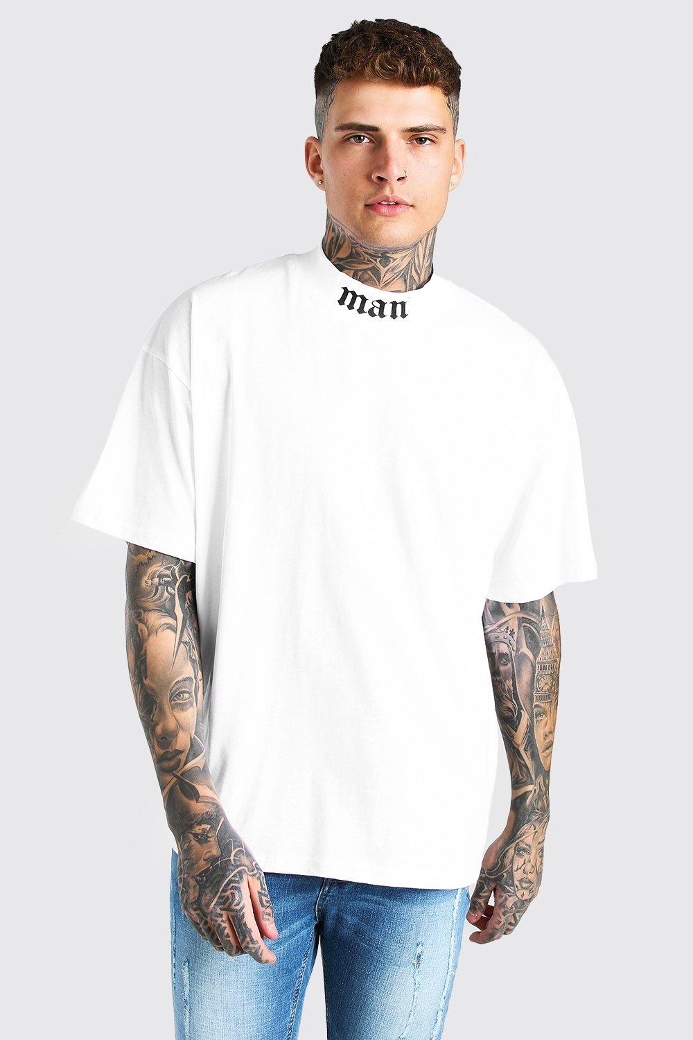 boohooman plain white t shirt