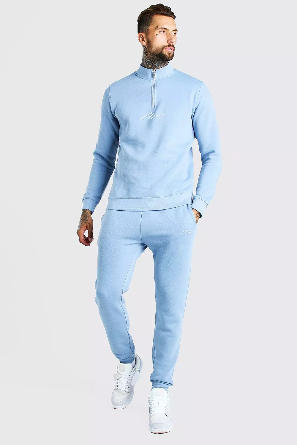 Mens half zip tracksuit online