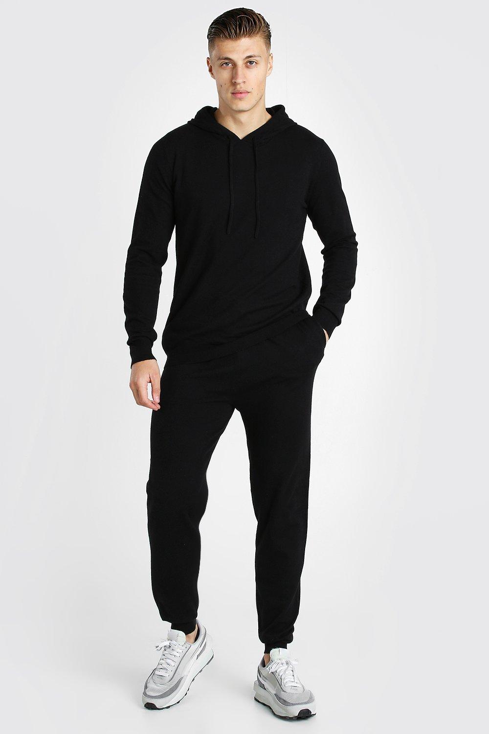 all black jogger suit