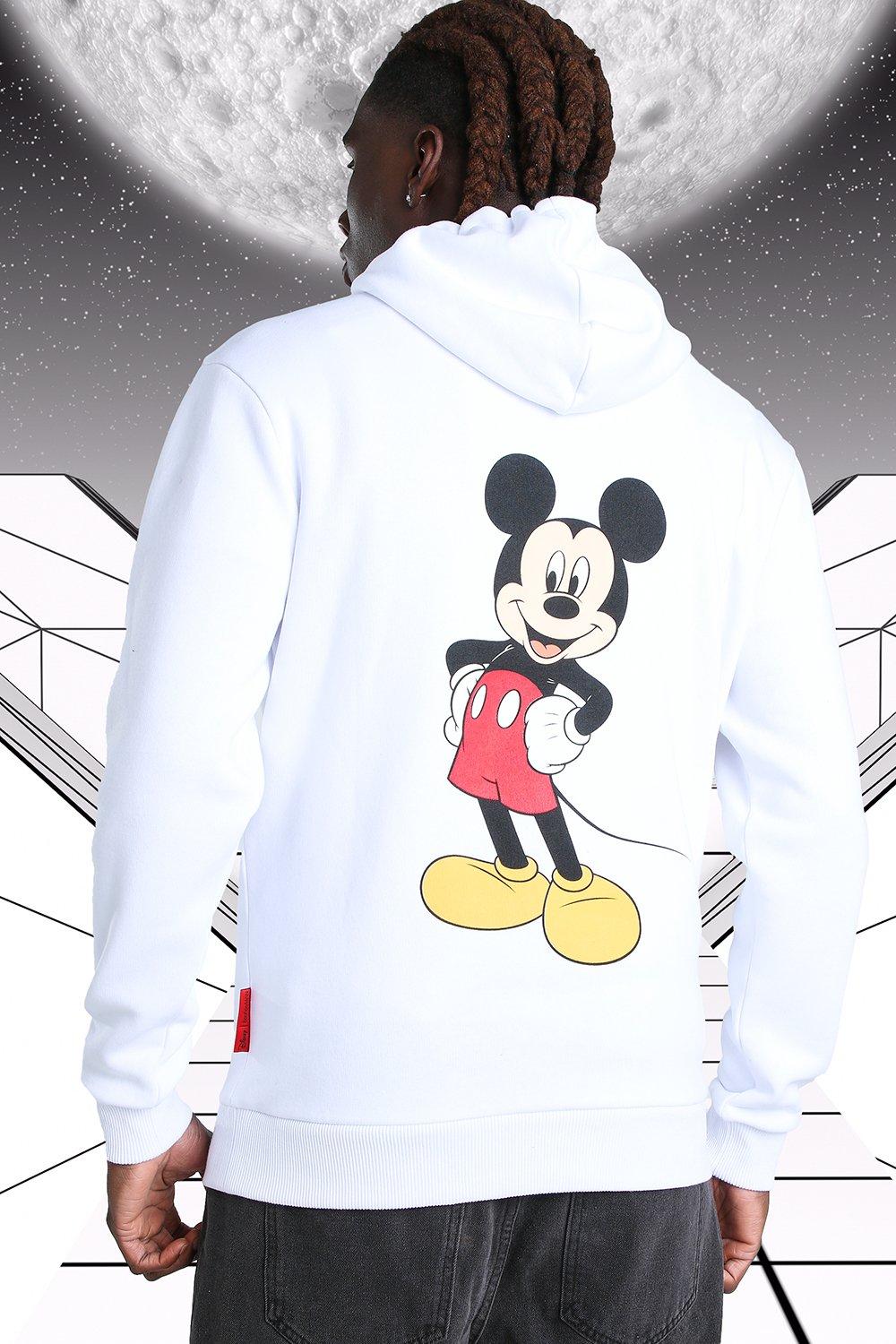 Disney Pull à capuche classique Mickey Heads Up pour homme, BLANC, Petit :  : Mode