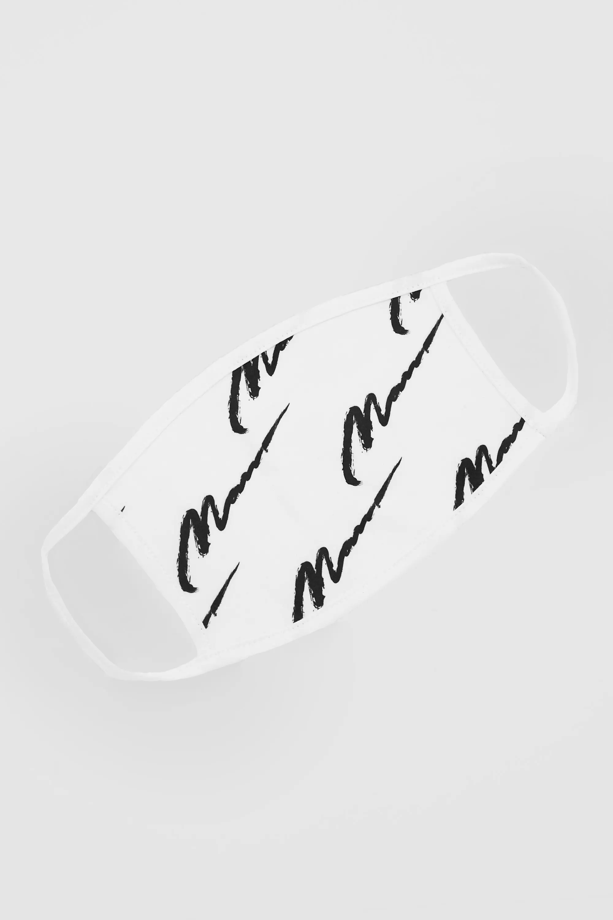 4 Pack Man Script All Over Fashion Masks alternative image
