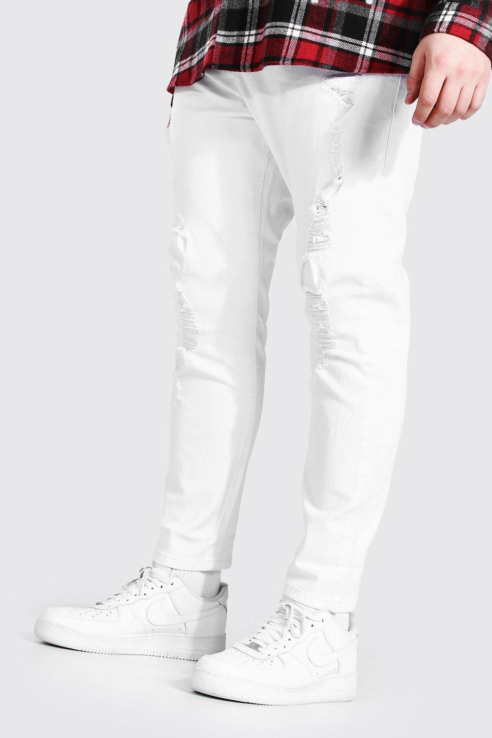 heavy ripped skinny jeans