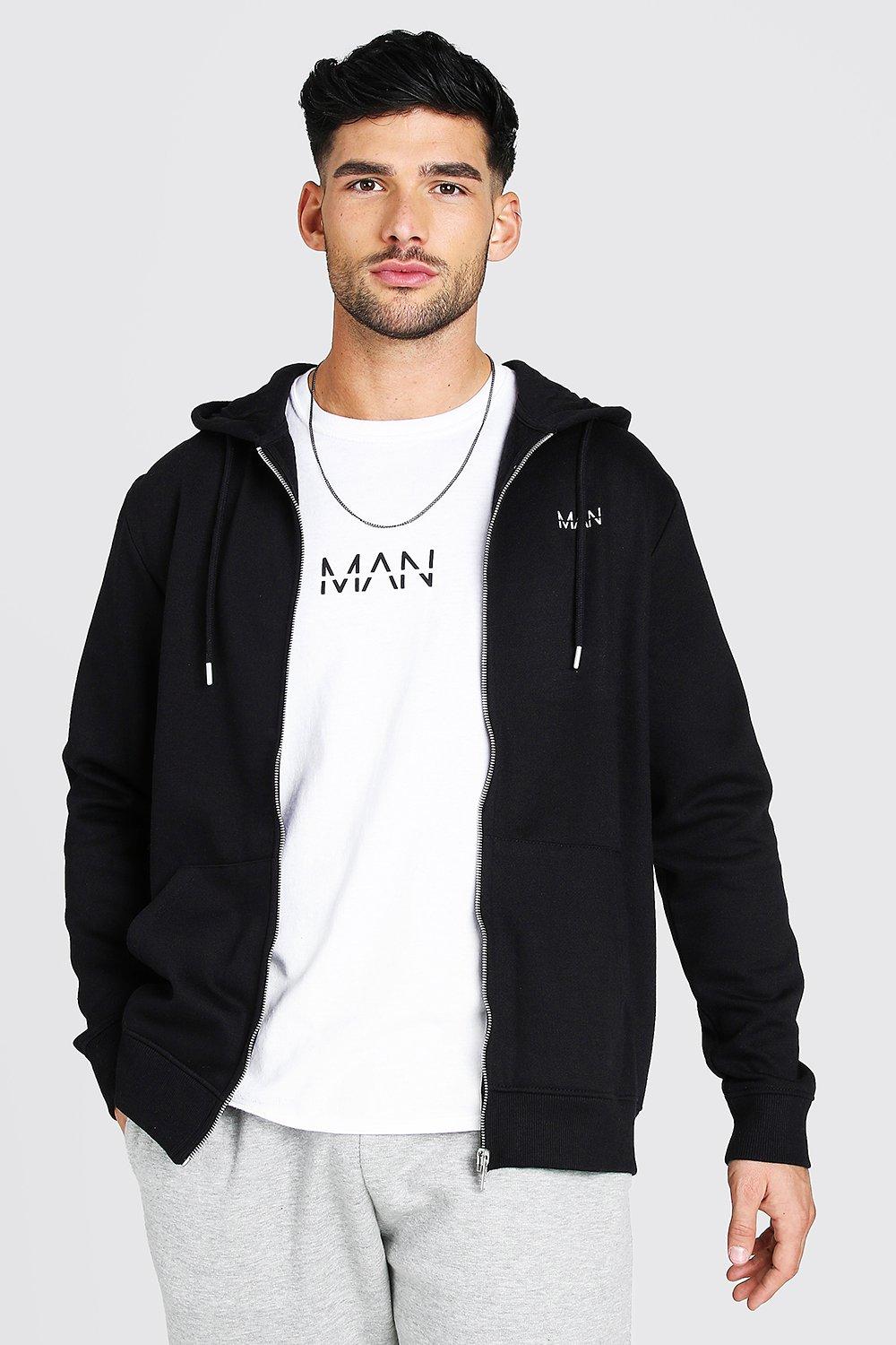 Boohooman zip best sale up hoodie